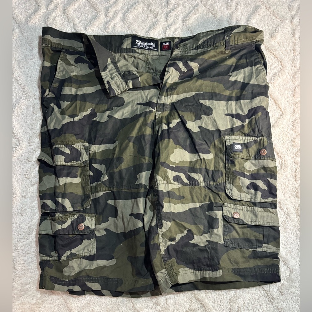 Ecko shorts camo cargo waist 40